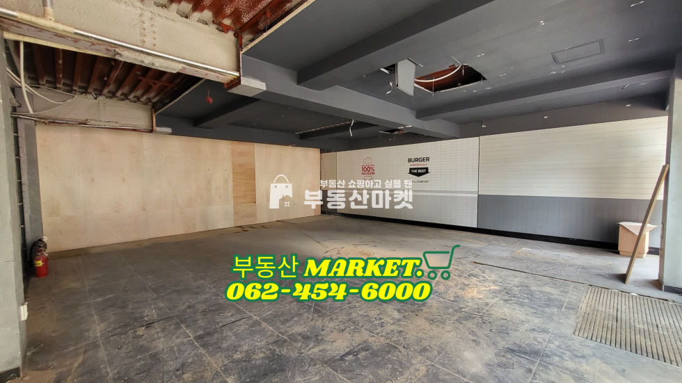 전남광주 북구 일곡동 일곡동 메인대로변 1층 공실상가 임대ㅣ프랜차이즈, 식당, 패스트푸드 전문점 월세 매물번호 17638 사진 1